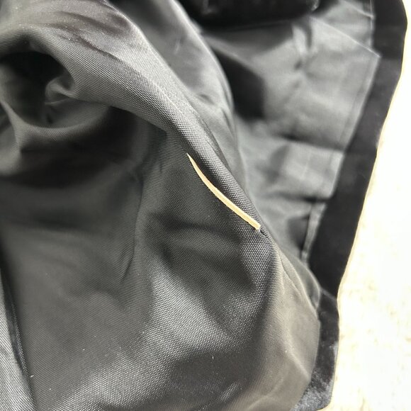 Vintage Emil Rutenberg Womens Black Velvet Black Jacket Small Single-Breasted - Picture 4 of 8